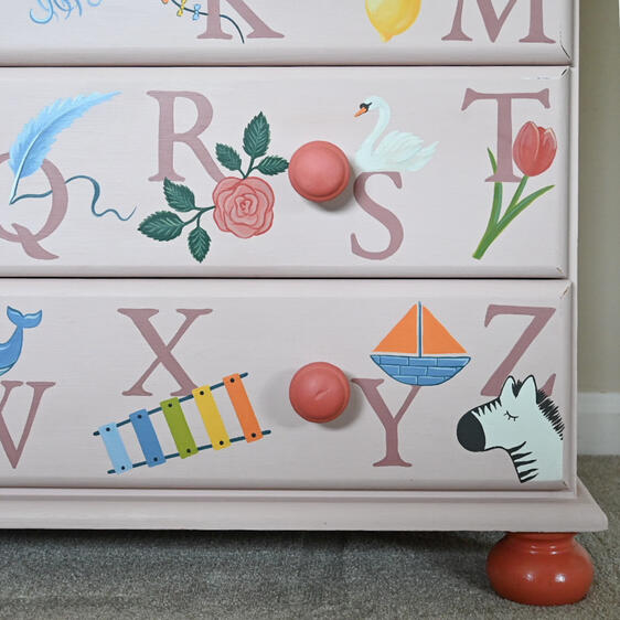 Vintage hand painted cabinet Vintage hand painted cabinet