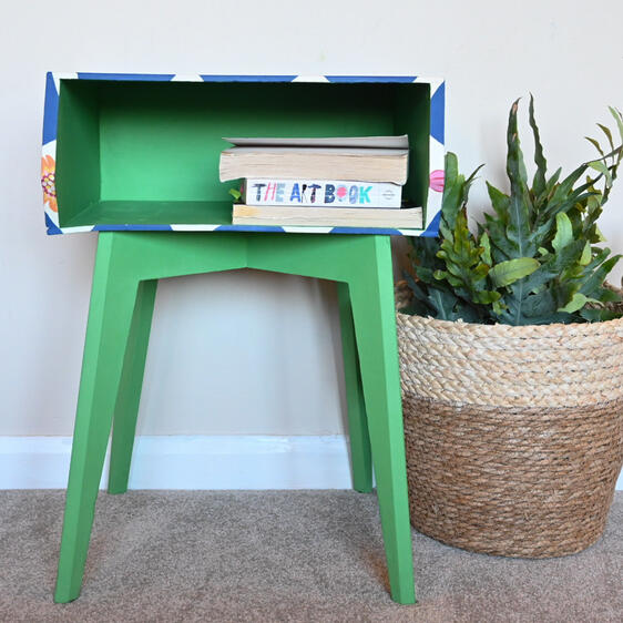 Chalk painted folk art furniture