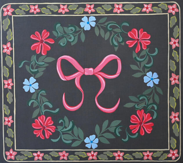 Painted table top Painted table top